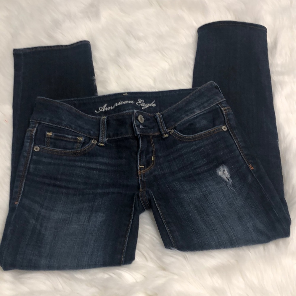 American eagle artist crop jeans size 0 regular